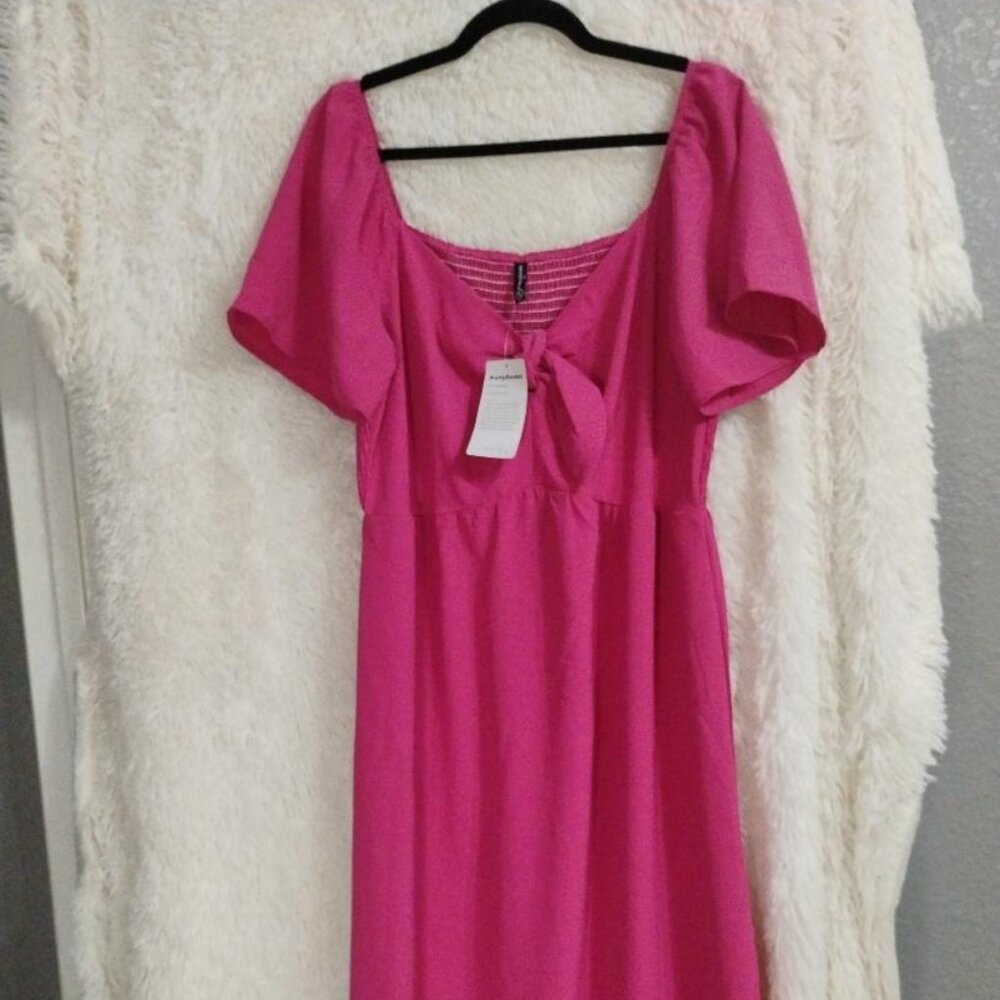 PRETTYGARDEN Women's Summer Dress Pink Size XL NWT